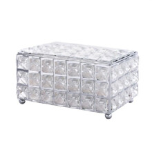 Simple Nordic Crystal Tissue Box, Fashionable Napkin Storage Box, Diamond Holder Bar, Decor