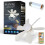 Ceiling fan with light, E27 Dimmable Head Base Ceiling Fan Light with remote control, 3 Speeds (30W). [Z243] 1