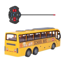SURENHAP RC School Bus Remote Controlled Children's Simulated LED Light RC School Bus Electronic Vehicle Walkie-Talkie Games