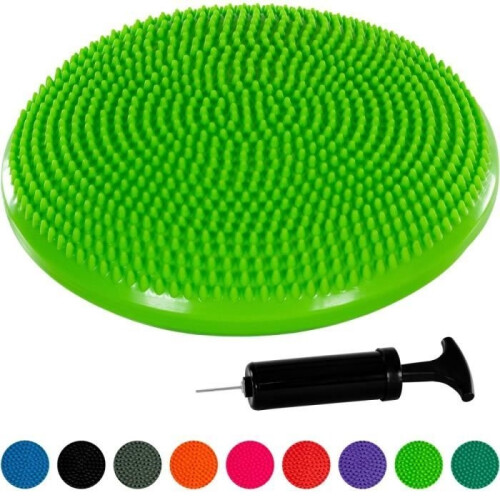 MOVIT Cuscino gonfiabile per equilibrio e seduta - Verde - 33 cm