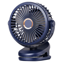 Ventilatore da tavolo multifunzionale con clip, alimentato tramite USB, portatile, con batteria, ideale per auto e campeggio, ricaricabile.