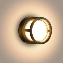 Applique da esterno a LED da 12W, impermeabile IP65, in alluminio - ZVD - nera - moderna e resistente