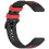 Smartwatch Straps Belt Scratch-Resistant-black red 22mm 1