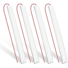 Barra LED 12V, 42 cm, 1000LM, 10W, barra luminosa per interni, 228 LED, striscia luminosa bianca super luminosa, 4 pezzi