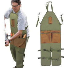 Grembiuli, grembiule da giardinaggio in tessuto, grembiule rinforzato per attrezzi da giardinaggio, impermeabile e resistente all'usura