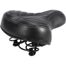 Sella ergonomica in gel per bicicletta con ampi e comodi cuscini per ciclismo/mountain bike/bici da strada - Nera