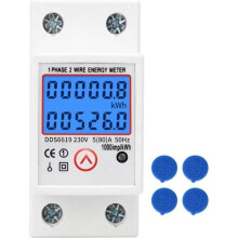 Contatore di energia elettrica - HEN - DDS6619-526L-2 - Monofase - Display digitale - Multifunzionale