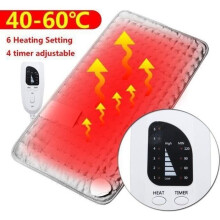 GREENH Tappetino riscaldante elettrico per fisioterapia, sollievo dal dolore, corpo, collo, schiena, spalle, coperta Dream2410