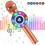 Microfono karaoke wireless PIMPIMSKY - Bambino/Adulto - Bluetooth - Altoparlante stereo - Luce LED rosa 1
