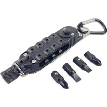 Portachiavi cacciavite multifunzione - ZVD - Mini utensile con luce LED, apribottiglie