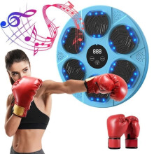 Macchina musicale per boxe, musica da boxe da parete per bambini e adulti, include guantoni da boxe e corda per saltare, One Punch