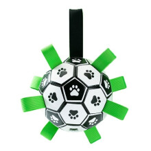Palline da masticare resistenti per cani, materiale sicuro, regalo divertente per cani, giocattoli interattivi da calcio per esterni,