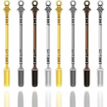 Mini misurini per polveri, per medicinali, sali, spezie, piccoli barattoli di spezie, set da 8 piccoli cucchiaini da fiuto - Pompa