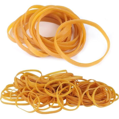 Elastici - Non specificato - 200 x 5 mm - Gialli - 200 pezzi - Resistenti e riutilizzabili