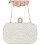 Pochette con perline da donna, borsa da sera, borsetta con perle artificiali, borsetta da sposa con catena per feste 1