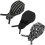 3 cappelli da chef, cappelli da cucina, cappelli da chef, cappelli da chef elasticizzati, cappelli da chef per uomo e donna (nero, 1