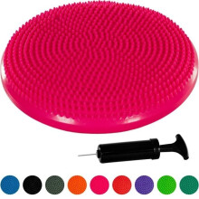 MOVIT Cuscino gonfiabile per equilibrio e seduta - Rosa - 33 cm - PVC - Fitness - Antiscivolo