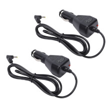 2 Stück Netzkabel FT5DR VX6R Schwarz 115 cm 12-1000 mA