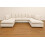 Furniture 786 Large U Shape Jumbo Sofa Scatter Back Mink 3