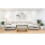 Furniture 786 Large U Shape Jumbo Sofa Scatter Back Mink 4