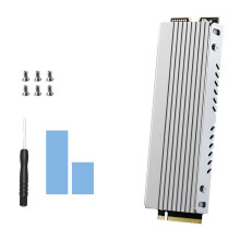 CNC-gefräster Aluminium-M.2-2280-SSD-Kühler-Kühlkörper-Silber