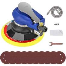 Levigatrice orbitale eccentrica pneumatica con disco da 200 mm di diametro (6") - 1 pz