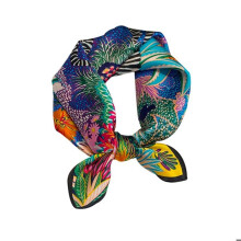 Sciarpa quadrata da donna in seta di gelso - Sciarpa da donna - Sciarpa di seta - 53 x 53 cm