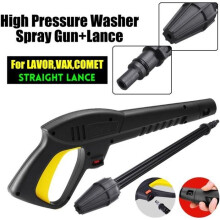 Pistola ad acqua ad alta pressione per LAVOR/VAX/COMET - nera + gialla - max 120 bar