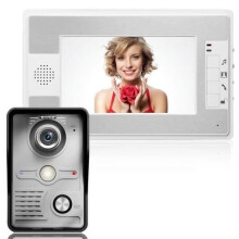 Videocitofono EXBON da 7" TFT LCD 1+1 con 1 telecamera e 1 monitor a infrarossi per visione notturna, ideale per la casa.