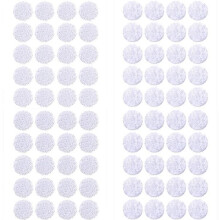 Adesivi rotondi, 200 pezzi, 15 mm, adesivi rotondi antigraffio per casa, scuola, ufficio, fai da te, 100 paia, bianchi