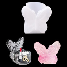 Stampo in silicone - Non specificato - Scatola a forma di farfalla - Traslucido - 4,4x6,2x8,4 cm - 55 g