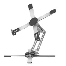 Support portable pour ordinateur portable avec base rotative et