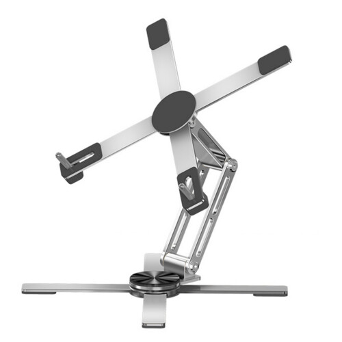Support portable pour ordinateur portable avec base rotative et