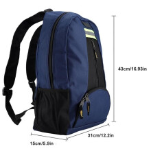 Zaino portautensili SALALIS - Blu - Tessuto Oxford 1680D - Multitasche e resistente all'usura