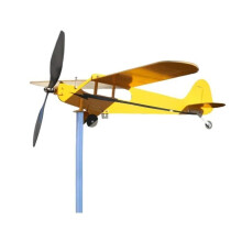 Mulino a vento a forma di aereo, banderuola per mulino a vento da giardino, classico mulino a vento da esterno a forma di aereo in