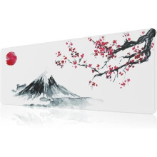 Tappetino per mouse XXL con grafica giapponese - Tappetino da scrivania 80 x 30 cm | Tappetino da scrivania, accessorio per PC, tappetino