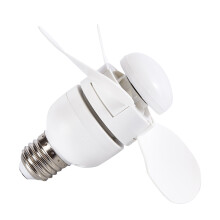 E27 Ceiling Fan Quiet Air Circulation Low Noise Energy-White