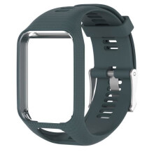 Cinturino per orologio - TomTom - Runner 2-3 - Silicone - Verde roccia - Sportivo