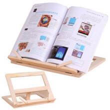Leggio con struttura in legno, supporto per libri, fermalibri, supporto per tablet PC, leggio, tavolo da disegno in legno