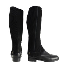 (L, Black) HyLAND Childrens/Kids Synthetic Nubuck Half Chaps