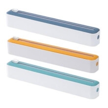 Set di 3 dispenser magnetici per pellicola con taglierina, cassetto, pratico dispenser per pellicola trasparente/foglio di alluminio