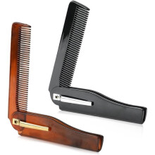 Men's Comb, Men's Hair Comb, Beard Comb, Hair Brush, Men's Hair Brush, Mini Portable Plastic Hair Brush, 2 Pcs