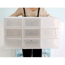 20-Piece Shoe Storage Boxes, Plastic Shoe Boxes, Stackable Boxes