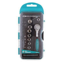 Ratchet Wrench Set - UNBRANDED - 38 Pieces - Carbon and Alloy Steel - Screwdriver Bits