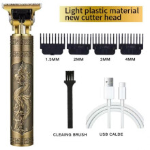 Type 4 Vintage T9 0mm Electric Hair Clipper for Men, Cordless Razor, Professional Razor for b