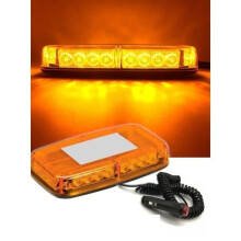 Rotating Beacon - LED - Mini Roof Light Bar - 24 LEDs - Strobe - DC12V