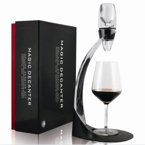 Excelvan Wine Decanter Aerator Luxury Complete Set with Filter, Stand, Tool, and Base for Wine