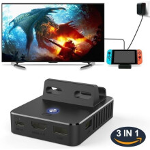 For Nintendo Switch Dock Base TV Type C Output Charging Cradle Switch Cooling Stand One Button Display Adapter