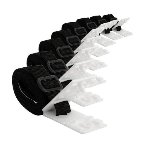 8-Piece Pool Cover Roller Fixing Set, Solar Cover Strap Kit, Cover Reel Fixing Kit