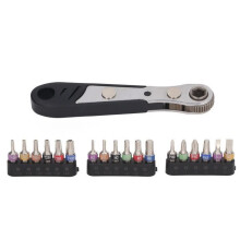 19-in-1 Ratchet Wrench Set - DUOKON - Magnetic Adapter - Portable Handle - 16-Tooth Ratchet